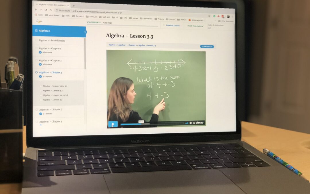 Algebra 1 Online Course – Lifetime Access