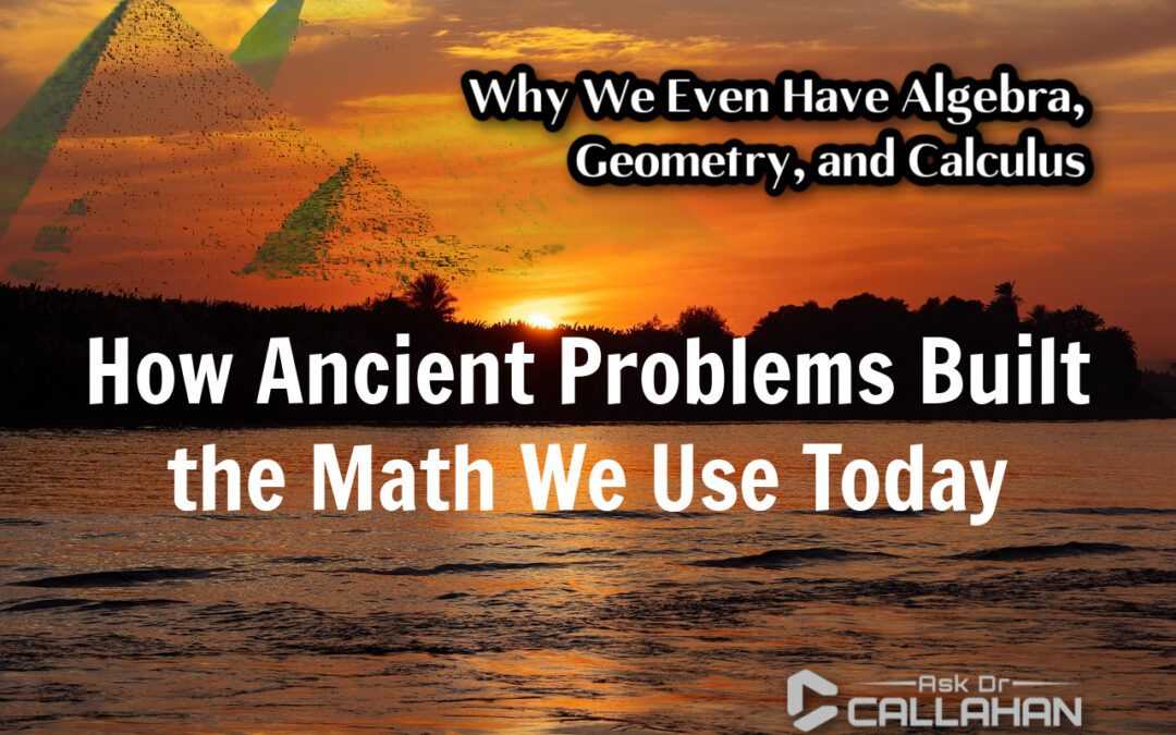Why We Even Have Algebra, Geometry, and Calculus