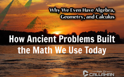 Why We Even Have Algebra, Geometry, and Calculus